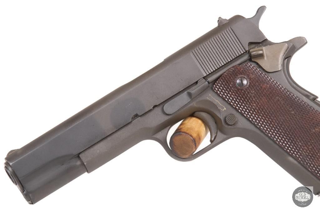 Remington Rand M1911A1 WW2 45 ACP MFG 1944 C&R Parkerized Complete Rig - 7
