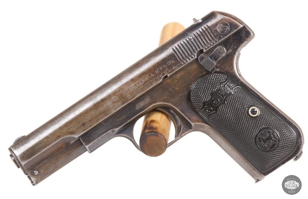 Colt 1903 Pocket Hammerless .32 ACP MFG 1905 C&R Blued Holster Letter - 4