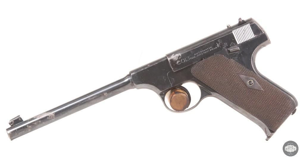 Colt Pre-Woodsman .22 LR C&R 6.5" Barrel w/ Leather Holster MFG 1921 - 2