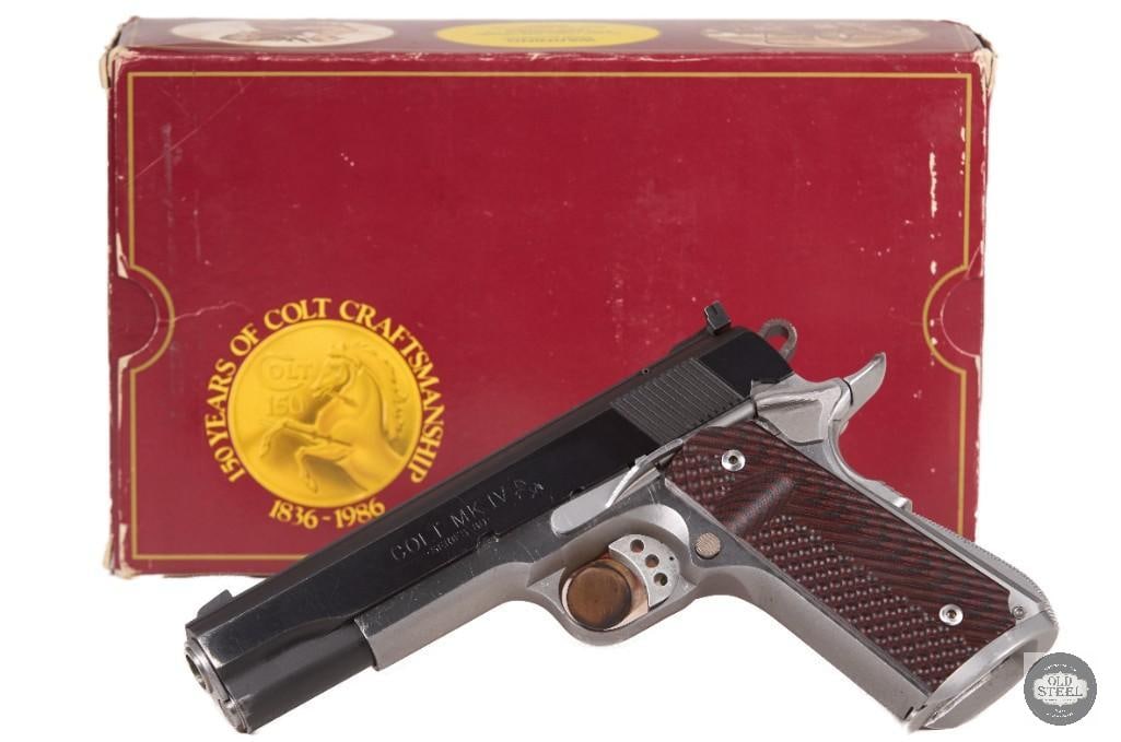 Colt 1911 MKIV Series 80 Combat Elite chambered in .45 ACP: Up for auction is a Colt 1911 MKIV Series 80 Combat Elite chambered in .45 ACP. The barrel is 5" and has sharp reflective riffling and original box. T