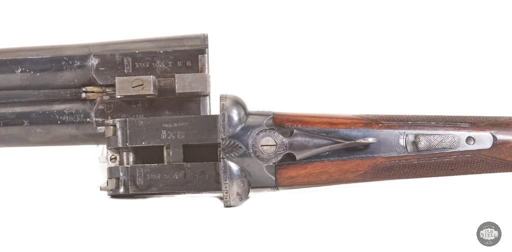 Gorosabel Spain SxS 12 Ga Shotgun 1970 Ejector 27" w/ Case - 13