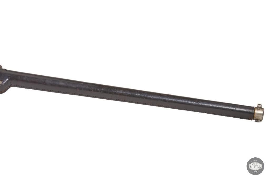 RARE Sharps & Hankins Model Navy Carbine .52 Rimfire Antique w/ Nickel Finish & Leather Shroud - 11