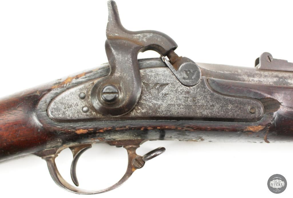 U.S. Springfield Model 1864 .58 Cal Civil War Rifle-Musket Antique - 4