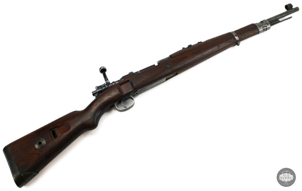 RARE DOT G33/40 Mountain Carbine 8mm Mauser MFG 1942 WWII Military Rifle: This DOT marked G33/40 mountain carbine is chambered in 8mm Mauser and features a 19-inch barrel with a 13-inch length of pull. Manufactured in 1942, this example is in functional mechanical condition