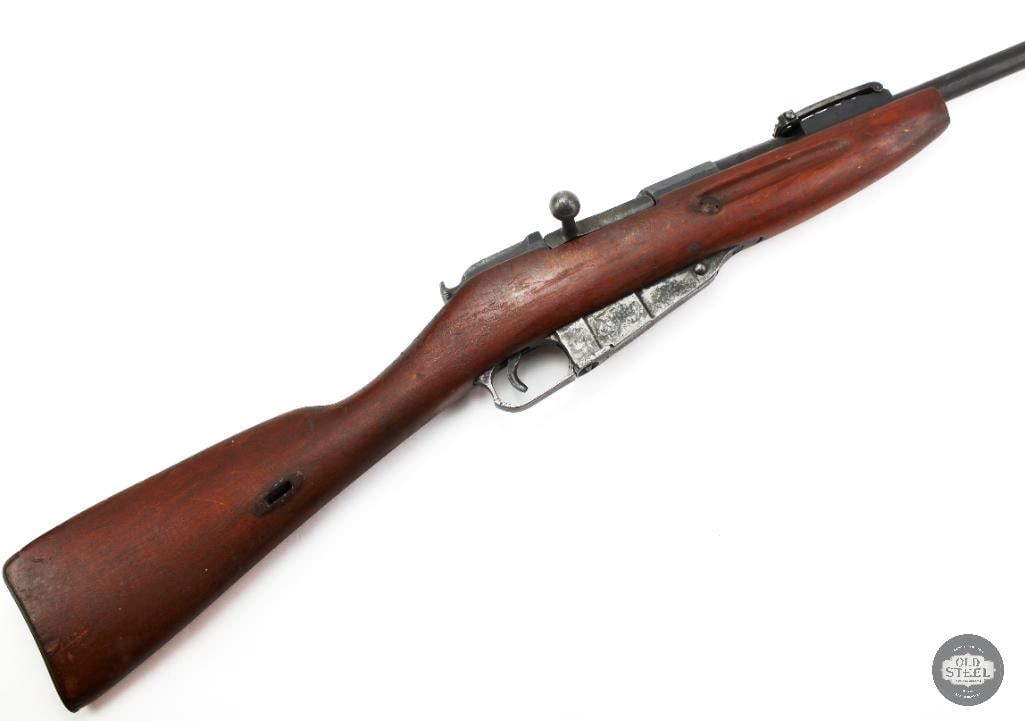 Izhevsk Mosin Nagant M1891 7.62x54R 1914 Antique Sporterized Rifle: This Izhevsk Mosin Nagant M1891 is chambered in 7.62x54R and dated 1914. Originally produced as a Russian Imperial service rifle, the M1891 design is one of the most significant military bolt-action