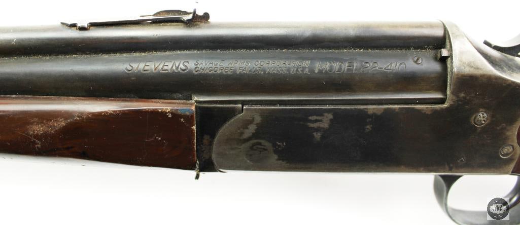 J. Stevens 22-410 Combination Gun C&R 24" Barrel 13.5" LOP w/ Clay Thrower - 15