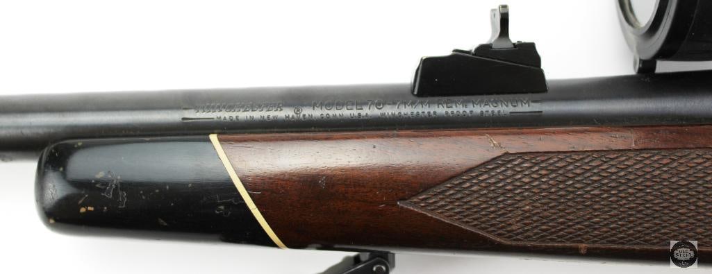 Winchester Model 70 7mm Rem Mag 23.5" Barrel w/ Shepherd 3-10x Scope - 10