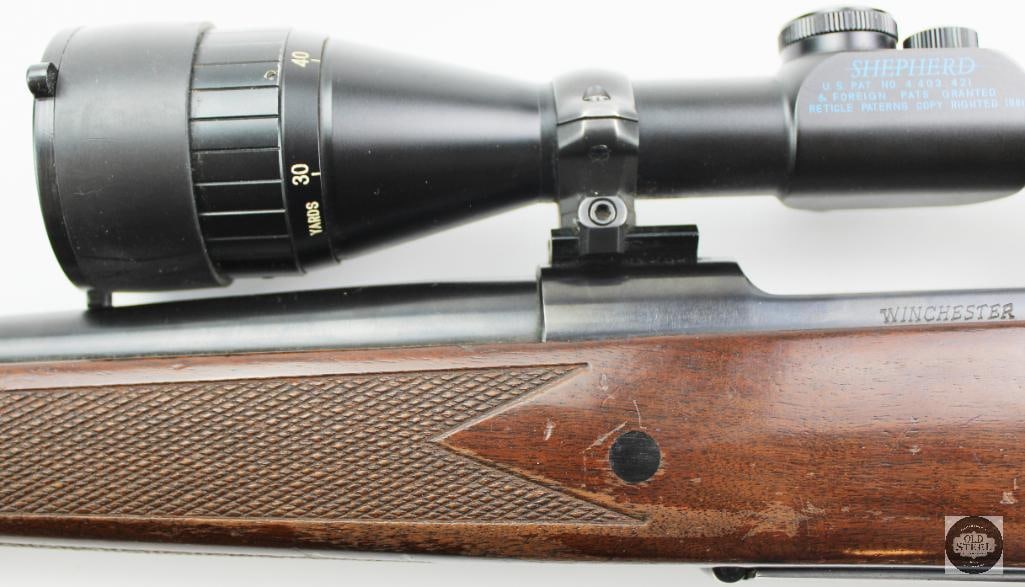 Winchester Model 70 7mm Rem Mag 23.5" Barrel w/ Shepherd 3-10x Scope - 11