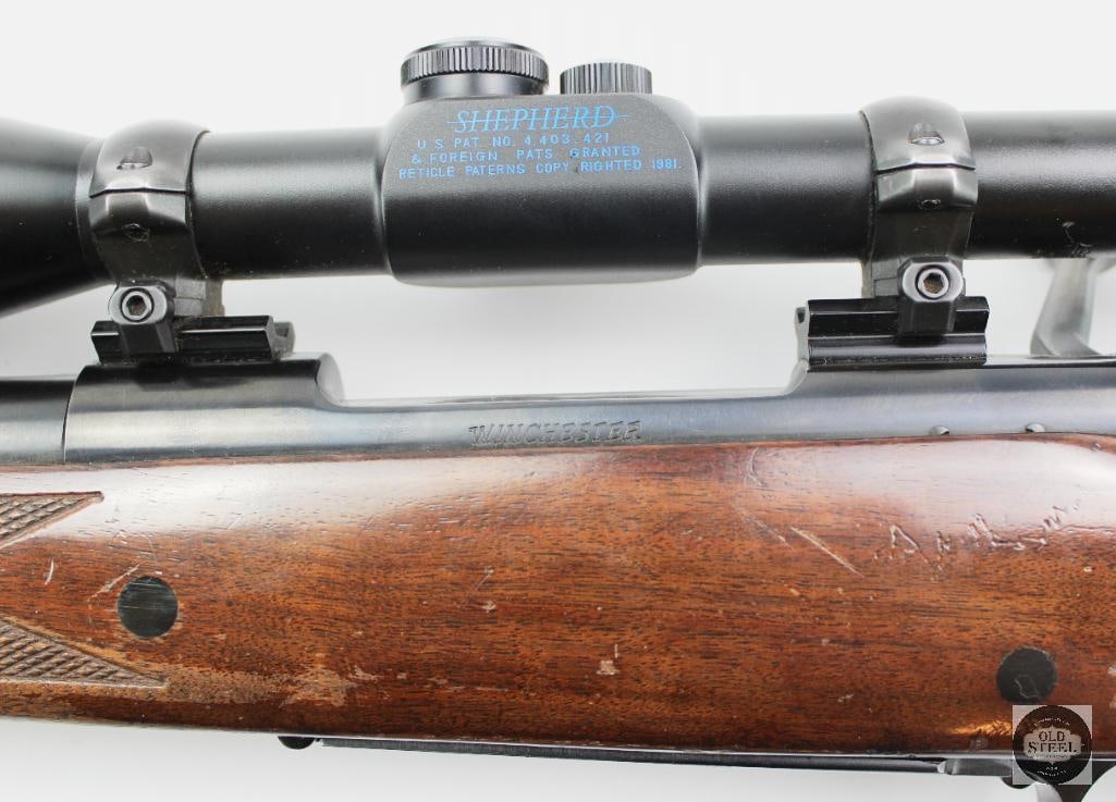 Winchester Model 70 7mm Rem Mag 23.5" Barrel w/ Shepherd 3-10x Scope - 12