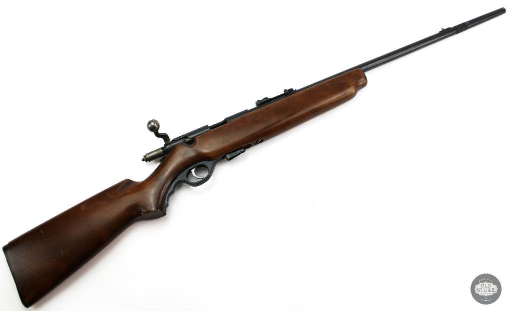Rare Mossberg 42TR .22 Smoothbore Bolt Action C&R w/ Rifle Extension: This Mossberg 42TR is a bolt-action .22 caliber training rifle featuring a smoothbore barrel. Originally produced as a training and instructional firearm, the 42TR is a unique variation within the Mos