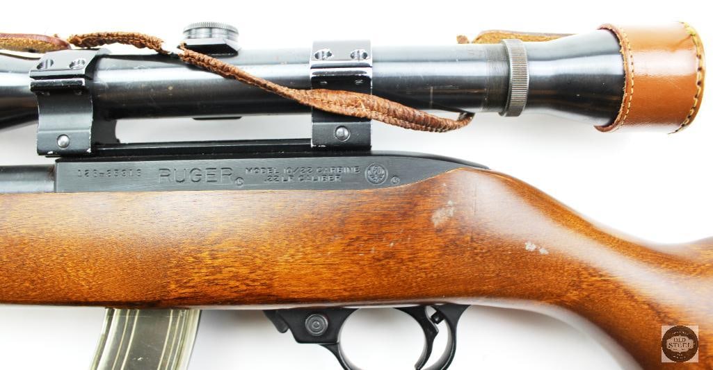 Ruger 10/22 .22 LR 18.5" Barrel w/ 25rd Mag & Weaver K4 Scope - 11