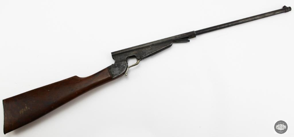 Hamilton No. 19 Single Shot .22 C&R 12" Barrel 13.5" LOP Non-Functional: This Hamilton No. 19 is a single-shot .22 caliber firearm featuring a 12-inch barrel and a 13.5-inch length of pull. These compact break-action style trainers were commonly used for inexpensive