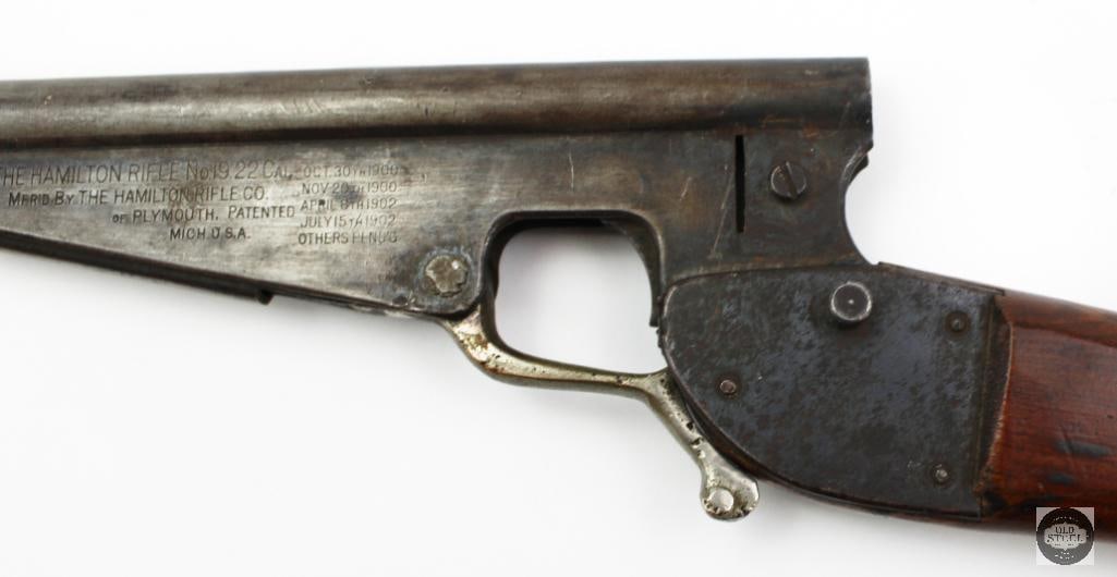 Hamilton No. 19 Single Shot .22 C&R 12" Barrel 13.5" LOP Non-Functional - 9