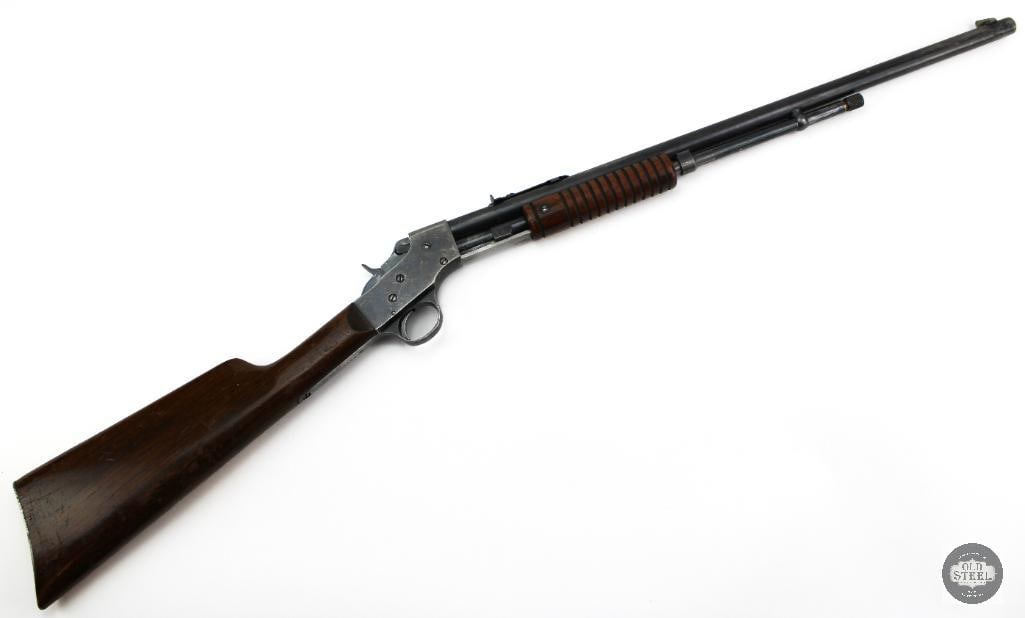 J. Stevens Model 70 Visible Loader .22 Cal C&R 22" Barrel 13" LOP: This J. Stevens Model 70 Visible Loader is a .22 caliber rifle featuring a 22-inch barrel and a 13-inch length of pull. One of the most recognizable youth and utility rifles of the early 20th
