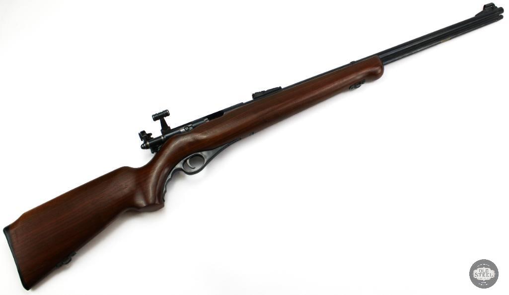 Mossberg 146B .22 Cal Bolt Action C&R Rifle 26" Barrel 13" LOP: This Mossberg 146B is a bolt-action .22 caliber rifle featuring a 26-inch barrel and a 13-inch length of pull. Produced during the golden age of American rimfire rifles, the 146B is well known for