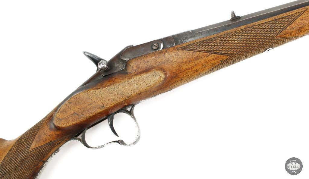 Belgian Flobert Rifle C&R Unknown Caliber 24" Barrel 13" LOP: This Belgian-made Flobert rifle features a 24-inch barrel and a 13-inch length of pull. Flobert rifles were widely produced throughout Europe during the late 19th and early 20th centuries and were