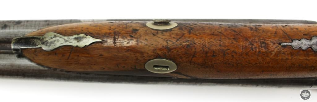 Antique S. Roosevelt & Co. 12 Ga Percussion Double Barrel Shotgun - 13