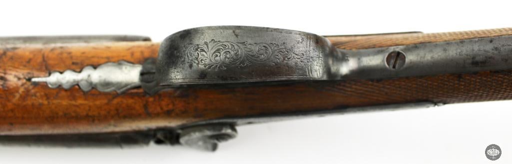 Antique S. Roosevelt & Co. 12 Ga Percussion Double Barrel Shotgun - 14