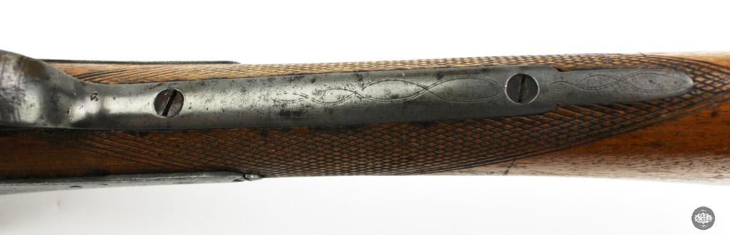 Antique S. Roosevelt & Co. 12 Ga Percussion Double Barrel Shotgun - 15