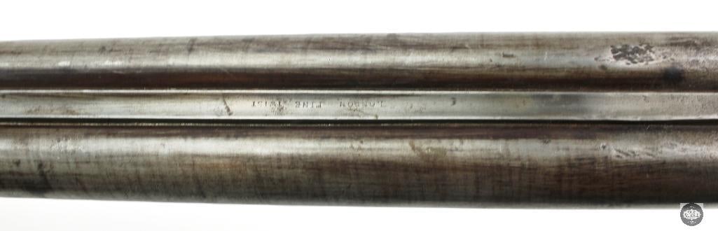 Antique S. Roosevelt & Co. 12 Ga Percussion Double Barrel Shotgun - 17
