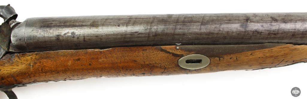 Antique S. Roosevelt & Co. 12 Ga Percussion Double Barrel Shotgun - 6