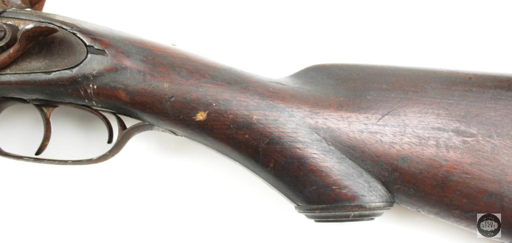 J.P. Clabrough & Bros 12 Ga Antique Hammer Double Black Powder Shotgun - 12