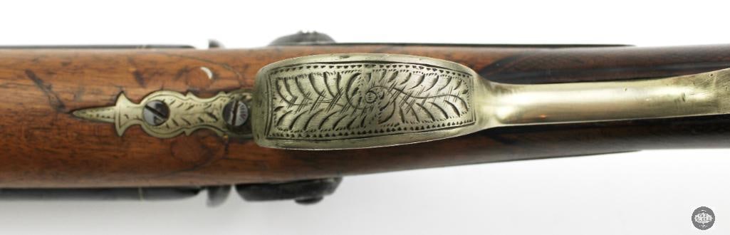 Antique Unknown Maker 12 Ga SxS Percussion Double Barrel Shotgun - ANTIQUE - 19