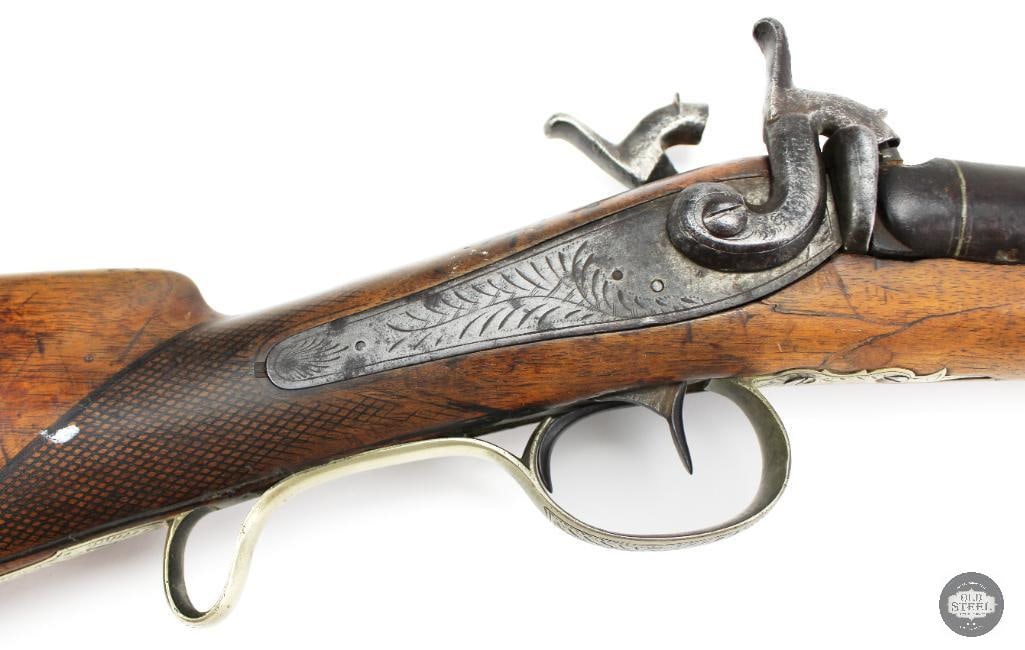 Antique Unknown Maker 12 Ga SxS Percussion Double Barrel Shotgun - ANTIQUE - 4