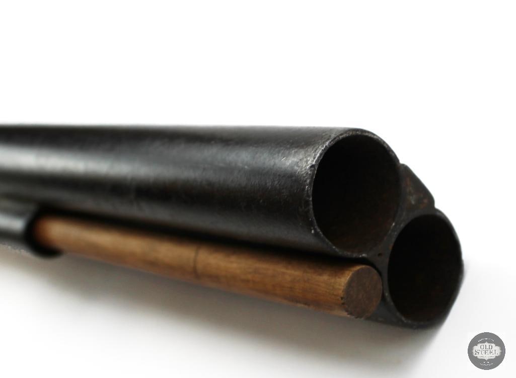 Antique Unknown Maker 12 Ga SxS Percussion Double Barrel Shotgun - ANTIQUE - 7