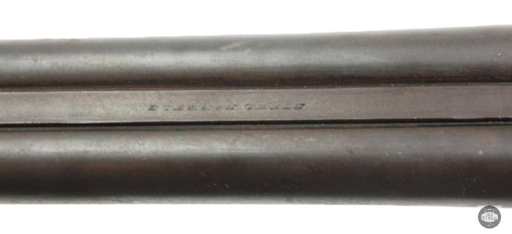 Belgian SxS 12 Ga Antique Hammer Shotgun 29.75" Double Barrel - 17