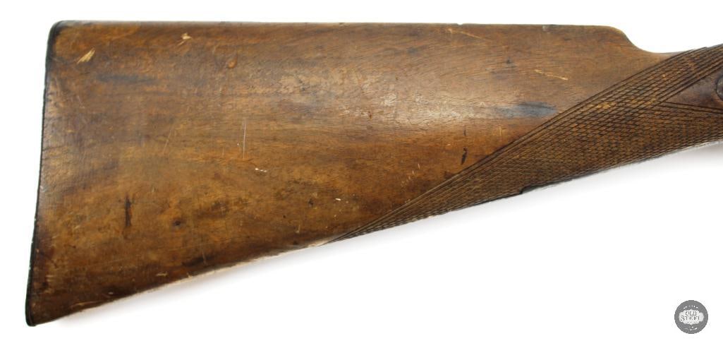 Belgian SxS 12 Ga Antique Hammer Shotgun 29.75" Double Barrel - 3