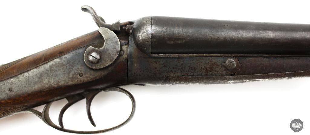 Belgian SxS 12 Ga Antique Hammer Shotgun 29.75" Double Barrel - 4