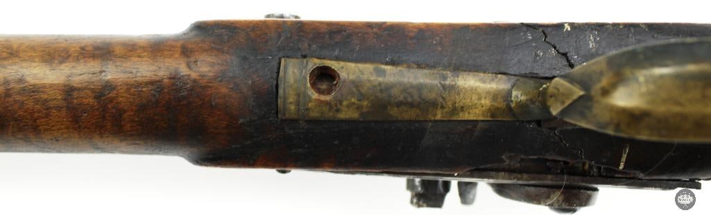 Unknown Maker .38 Cal Percussion Black Powder Rifle Octagon Barrel Double Set Triggers - 15