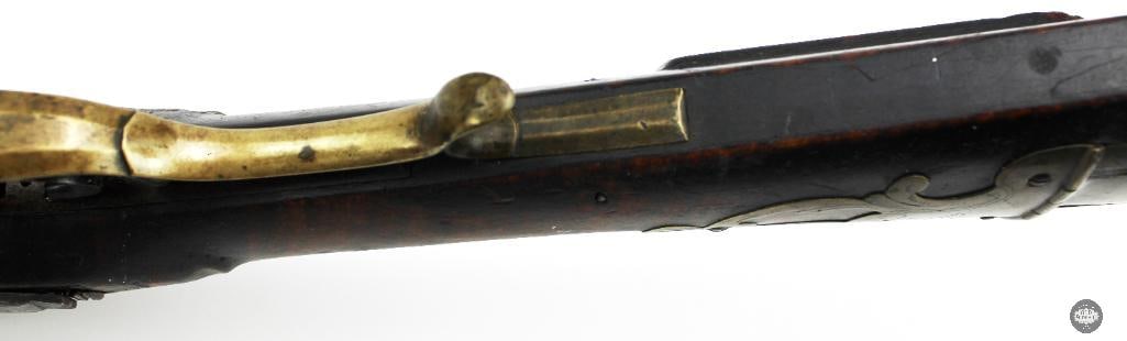 Unknown Maker .38 Cal Percussion Black Powder Rifle Octagon Barrel Double Set Triggers - 17