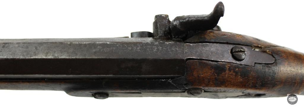 Unknown Maker .38 Cal Percussion Black Powder Rifle Octagon Barrel Double Set Triggers - 19