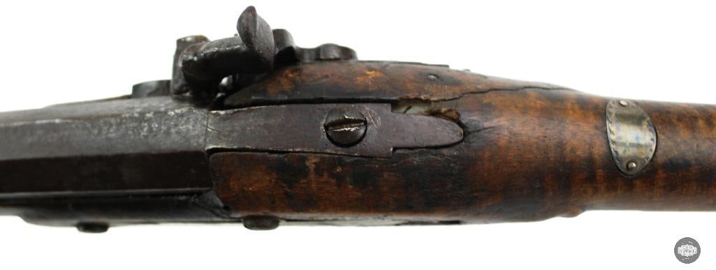 Unknown Maker .38 Cal Percussion Black Powder Rifle Octagon Barrel Double Set Triggers - 20