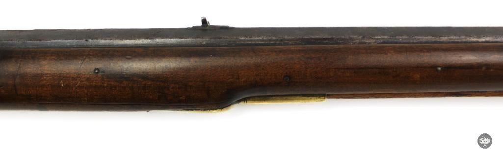 Unknown Maker .38 Cal Percussion Black Powder Rifle Octagon Barrel Double Set Triggers - 6