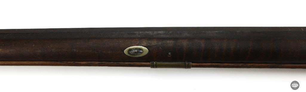 Unknown Maker .32 Cal Percussion Black Powder Rifle Octagon Barrel Double Set Triggers - 10