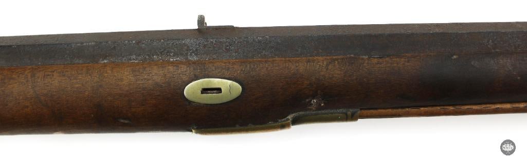 Unknown Maker .32 Cal Percussion Black Powder Rifle Octagon Barrel Double Set Triggers - 6