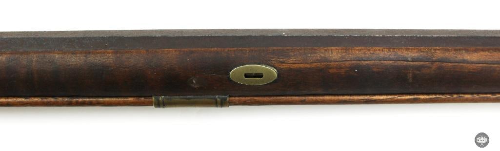 Unknown Maker .32 Cal Percussion Black Powder Rifle Octagon Barrel Double Set Triggers - 7