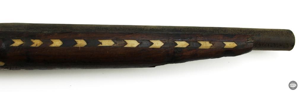 Lot of 3 Antique Muzzleloaders Afghan Jezail Musket & 2 Inlaid Pistols - 8