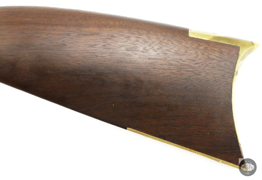Pedersoli .45 Cal Flintlock Rifle 41.5" Barrel Double Set Triggers - Antique - 12