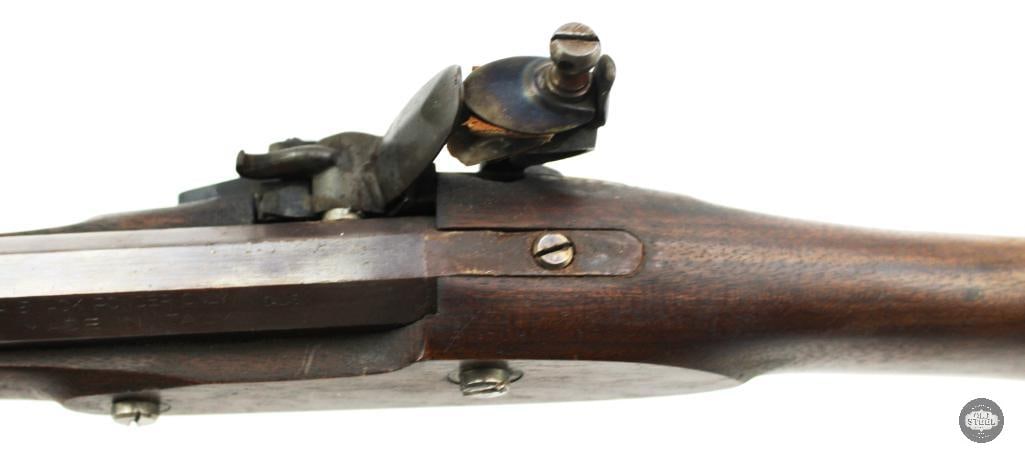 Pedersoli .45 Cal Flintlock Rifle 41.5" Barrel Double Set Triggers - Antique - 14