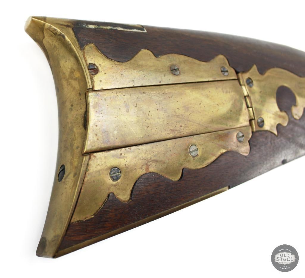 Pedersoli .45 Cal Flintlock Rifle 41.5" Barrel Double Set Triggers - Antique - 2