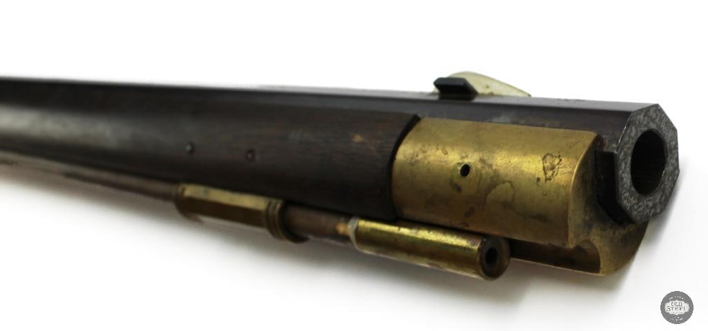 Pedersoli .45 Cal Flintlock Rifle 41.5" Barrel Double Set Triggers - Antique - 7