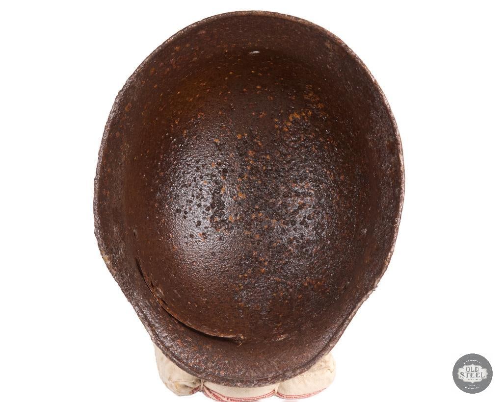 Original M40 Stahlhelm Battlefield Recovery Helmet Clear Coated Display Piece - 6