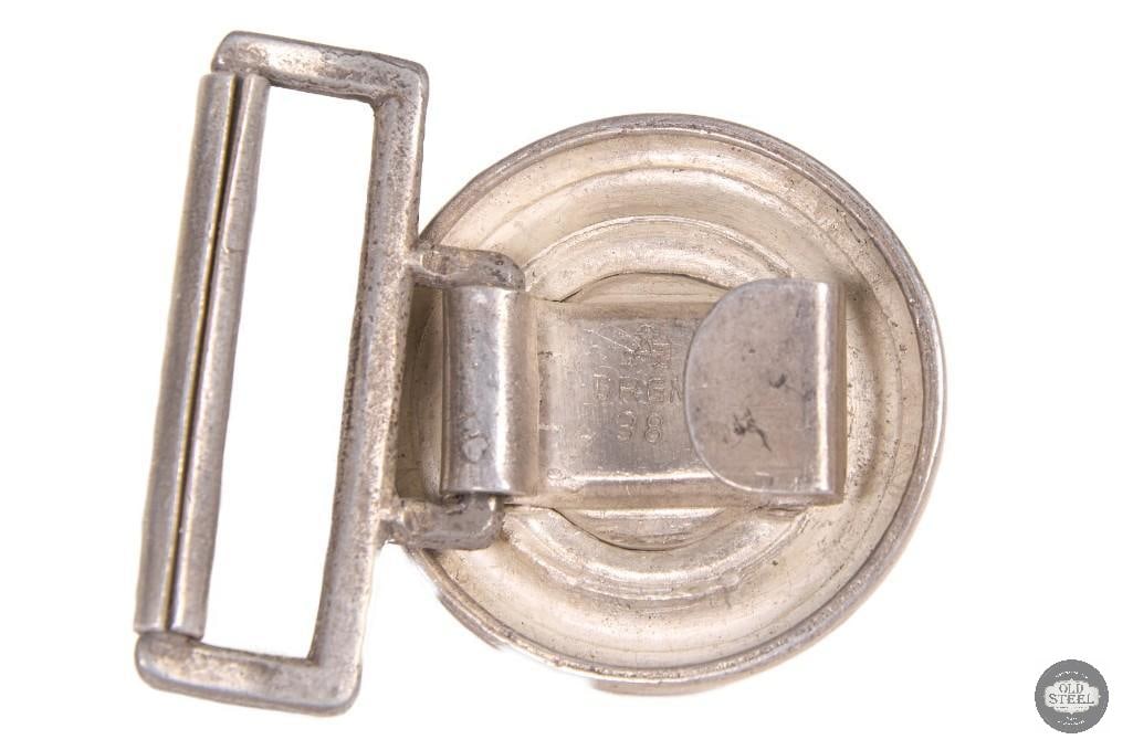 Original WWII German RAD Circular Belt Buckle Reich Labor Service - 2