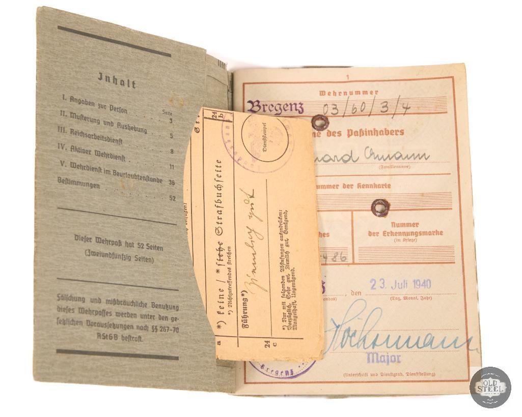 WW2 German Military Record Booklet - 2