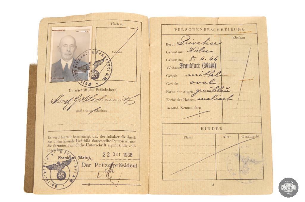German Reich Passport - 2