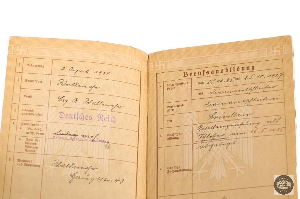 German Reich Passport - 2